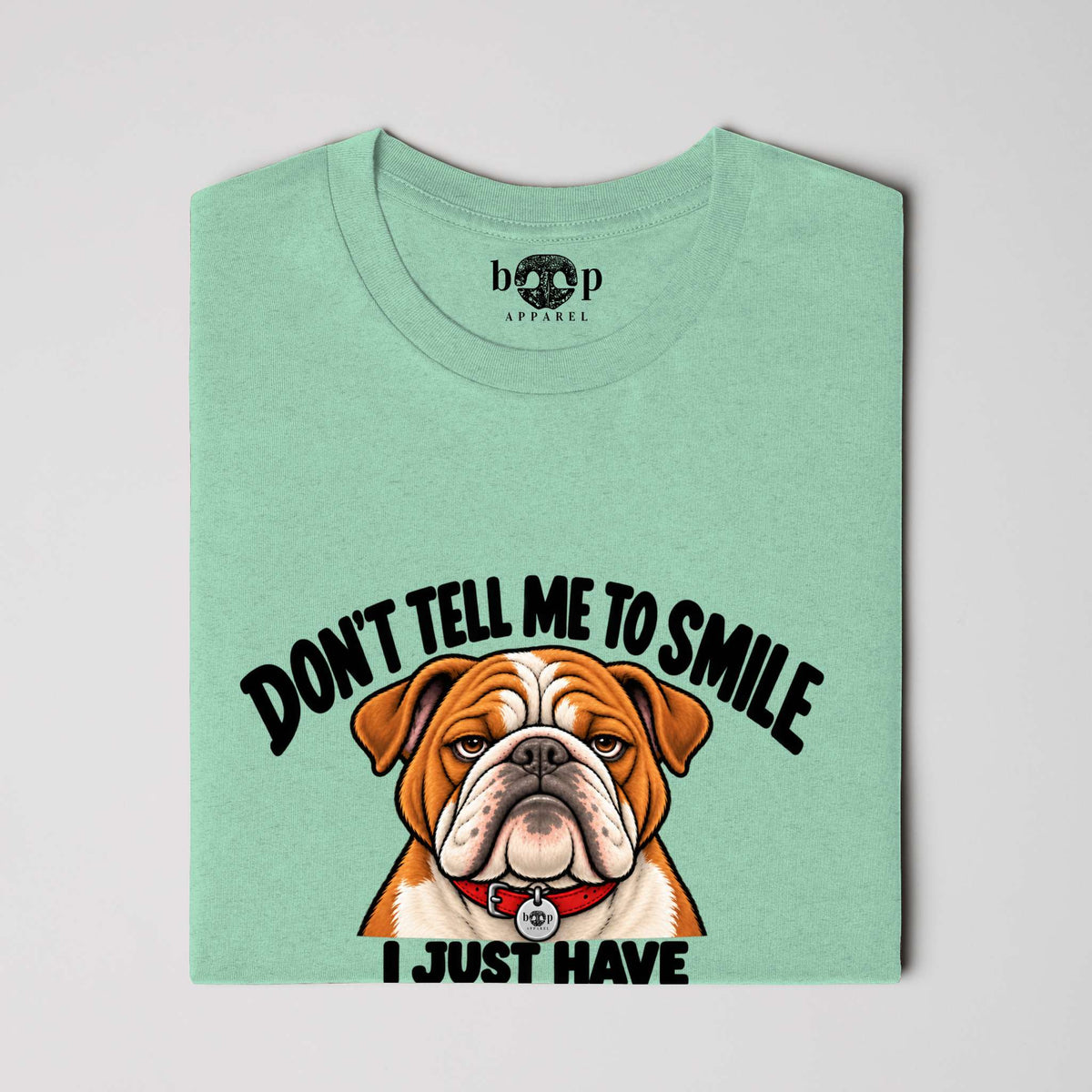 Resting Bully Face Everyday T in Heather Mint, alternate view 3