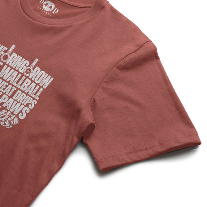 Sweat Drips Down My Paws Performance T in Clay Triblend, alternate view 3