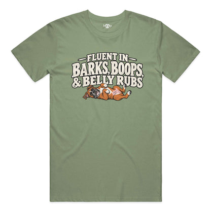 Trilingual Performance T in Military Green Triblend
