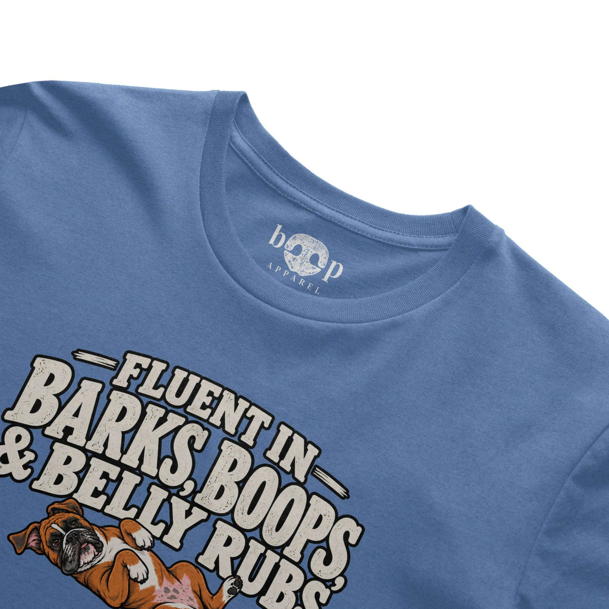 Trilingual Everyday T in Heather Columbia Blue, alternate view 2