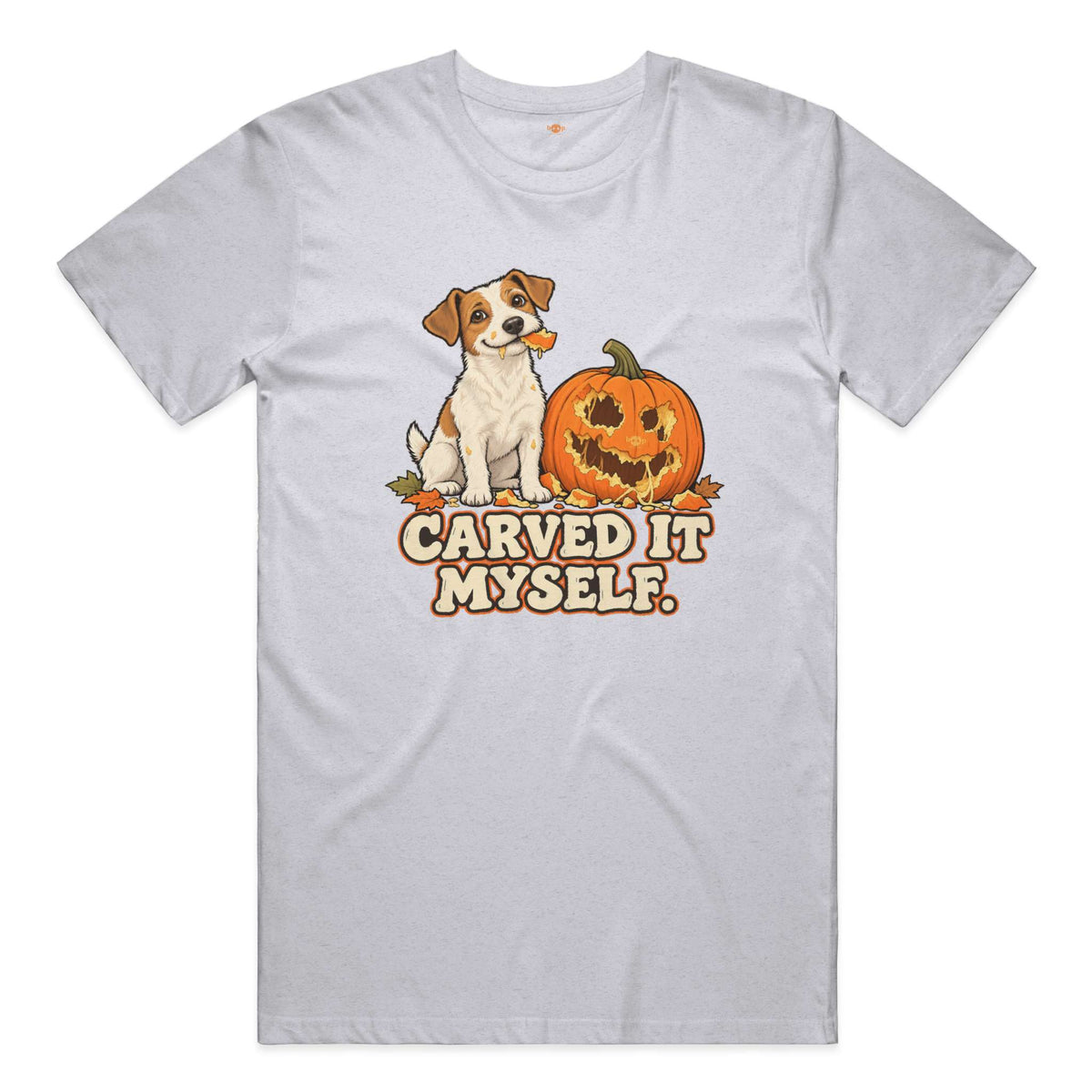 Carved it Myself performance t in White Fleck Triblend