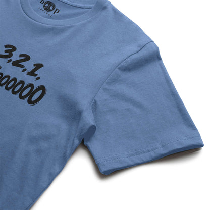 3, 2, 1, AWOOOO! Everyday T in Heather Columbia Blue, alternate view 1