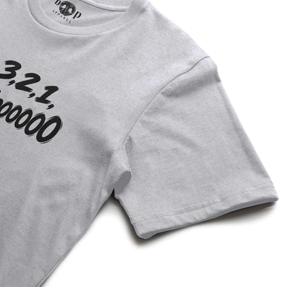 3, 2, 1, AWOOOO! Performance T in White Fleck Triblend, alternate view 3