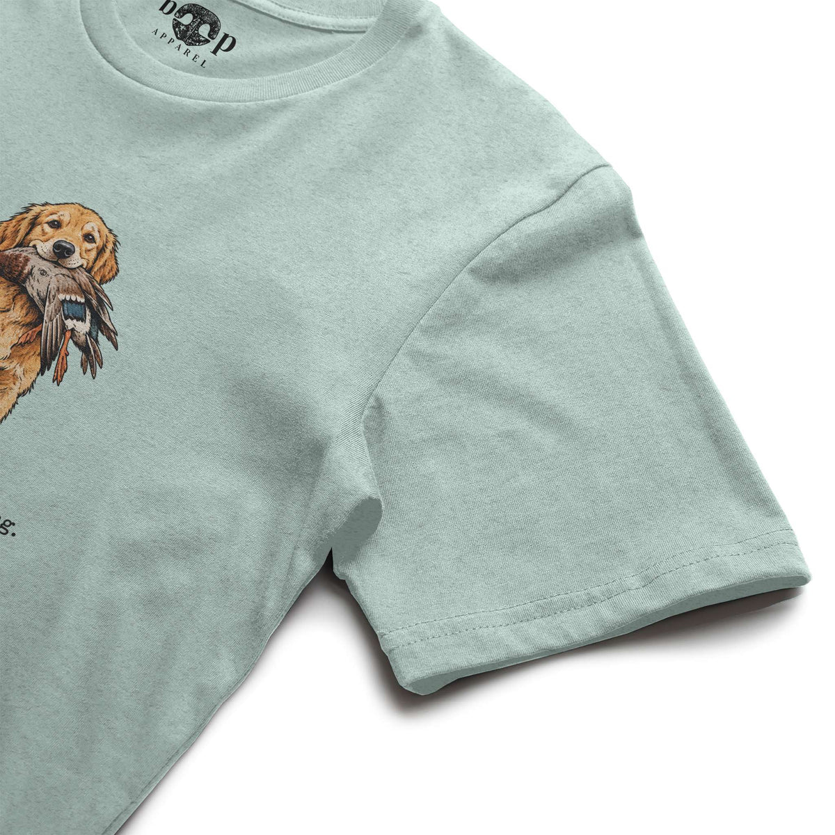 I Brought You Something Performance T in Dusty Blue Triblend, alternate view 3