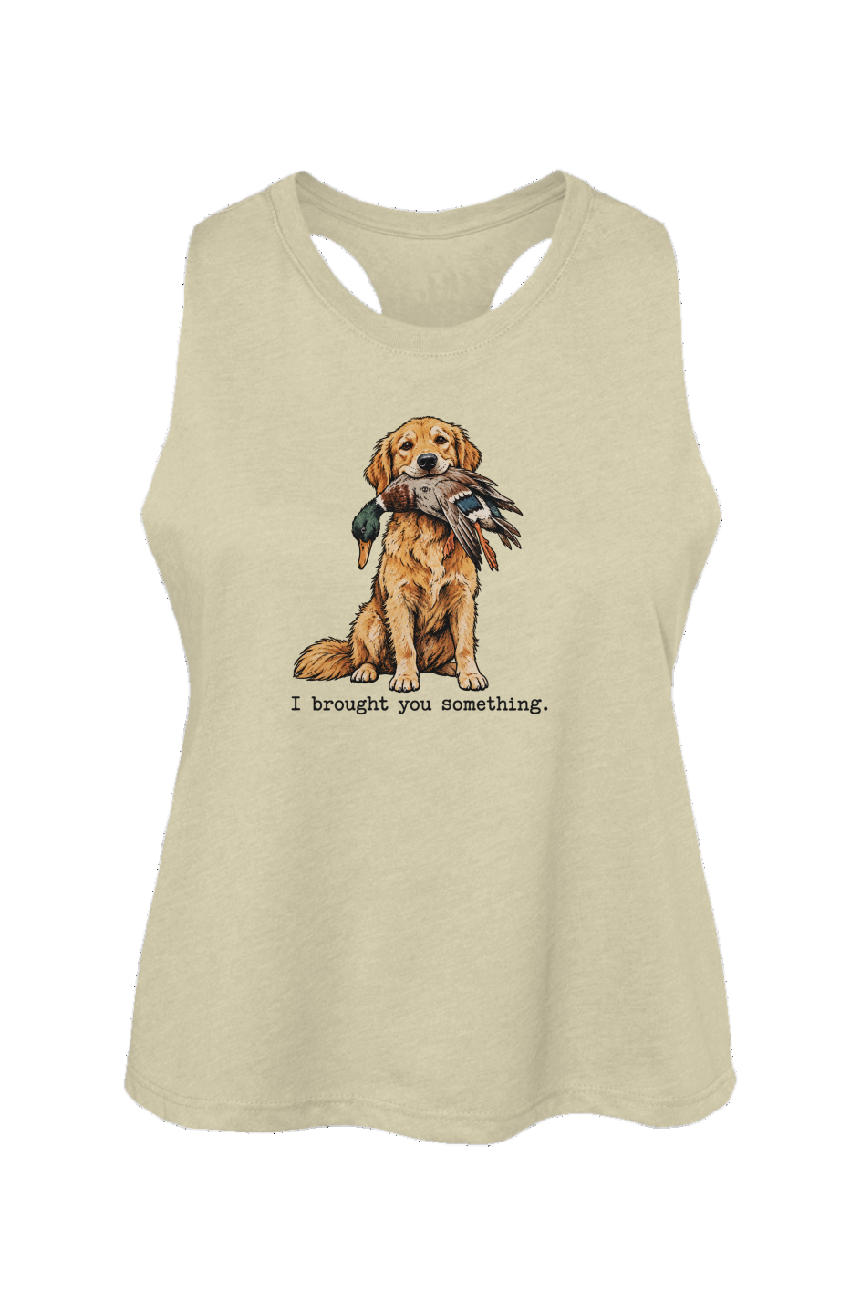I Brought You Something Crop Tank in Heather French Vanilla