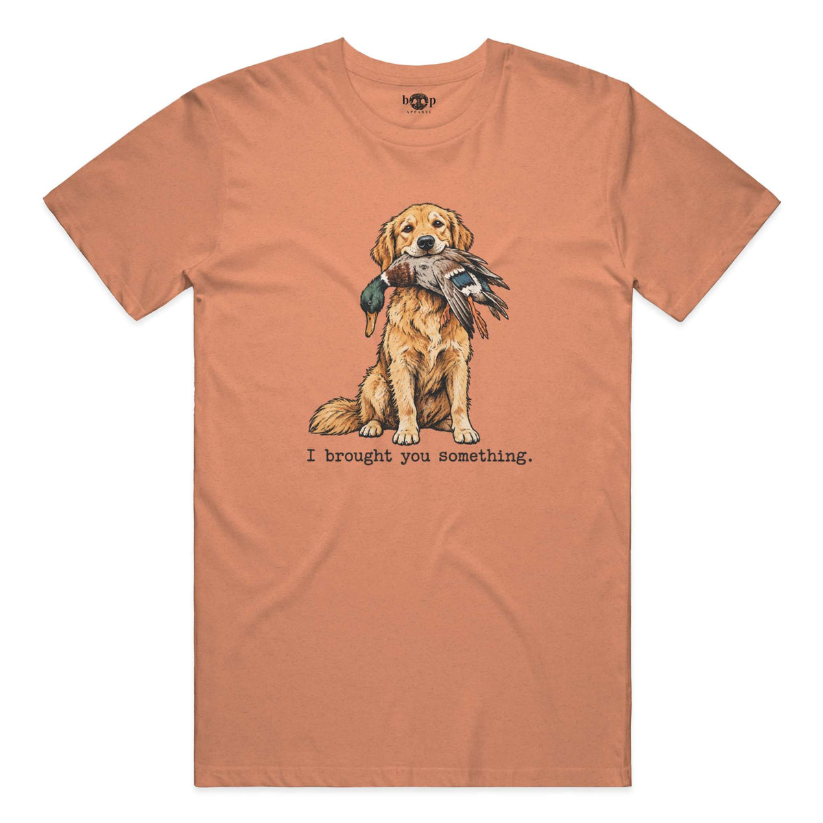 I Brought You Something Performance T in Orange Triblend