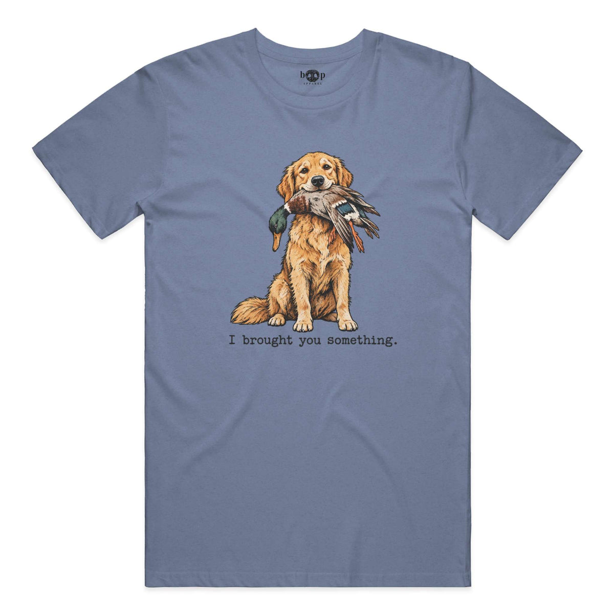 I Brought You Something Performance T in Blue Triblend