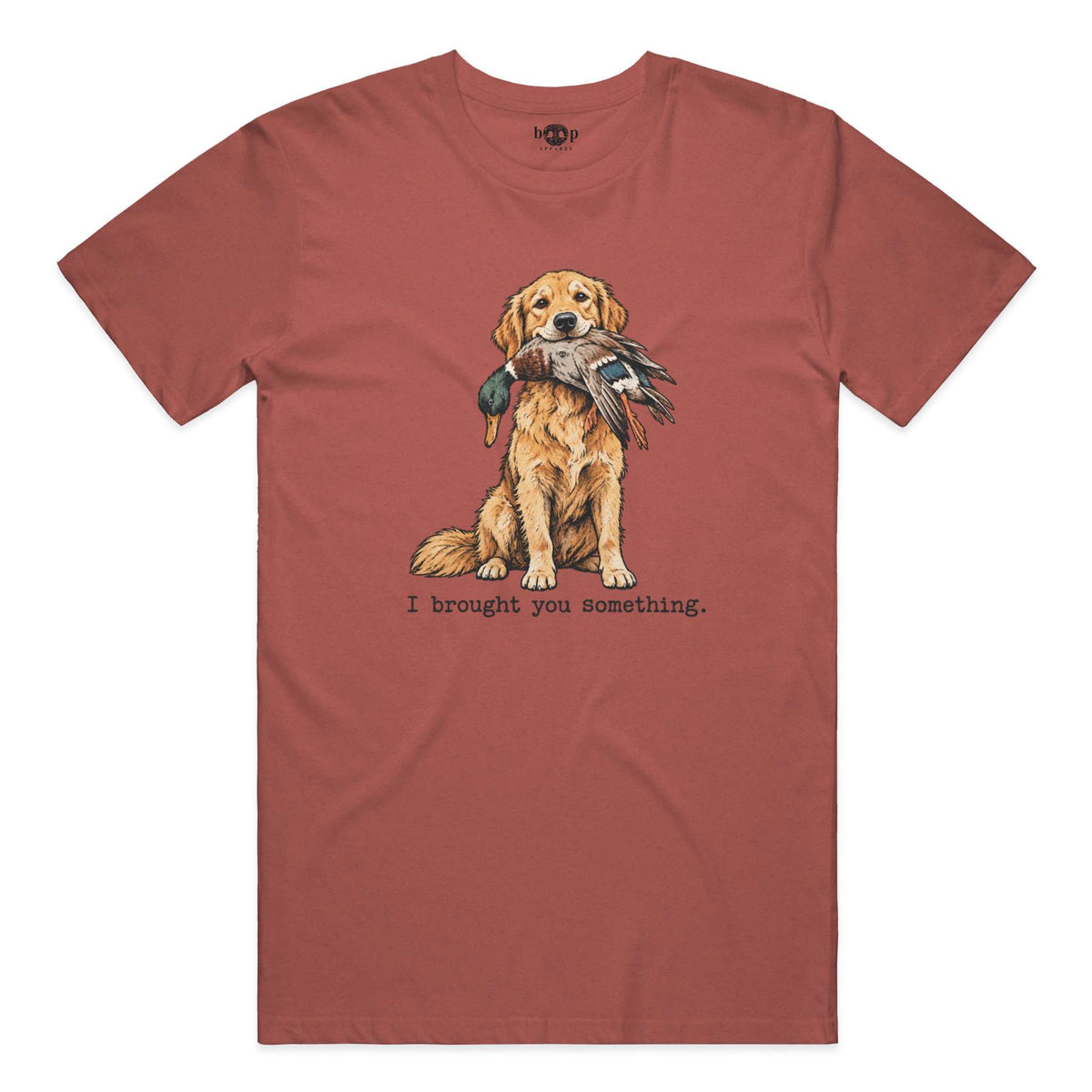 I Brought You Something Performance T in Clay Triblend