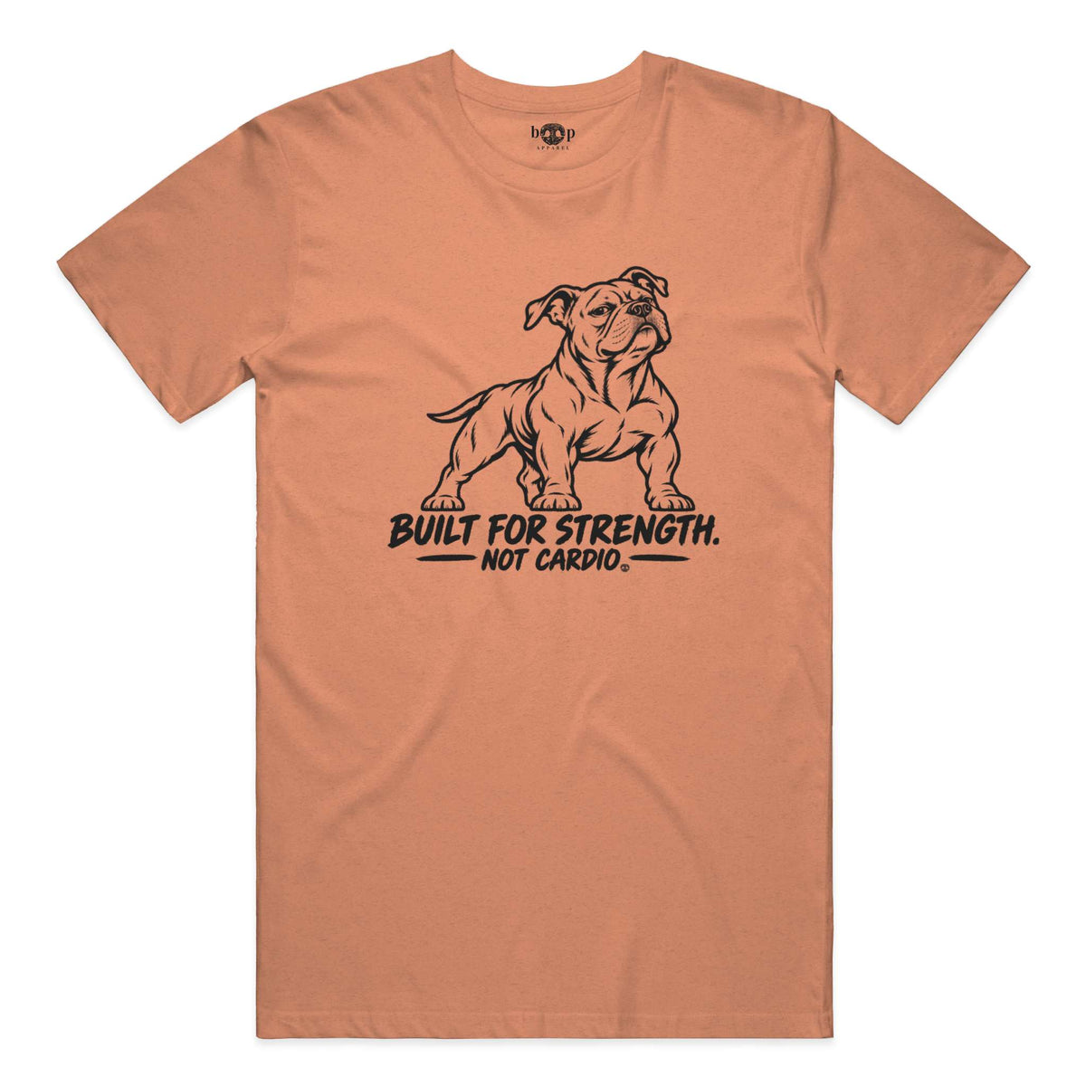 Built for Strength, Not Cardio Performance T in Orange Triblend
