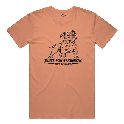 Built for Strength, Not Cardio Performance T in Orange Triblend