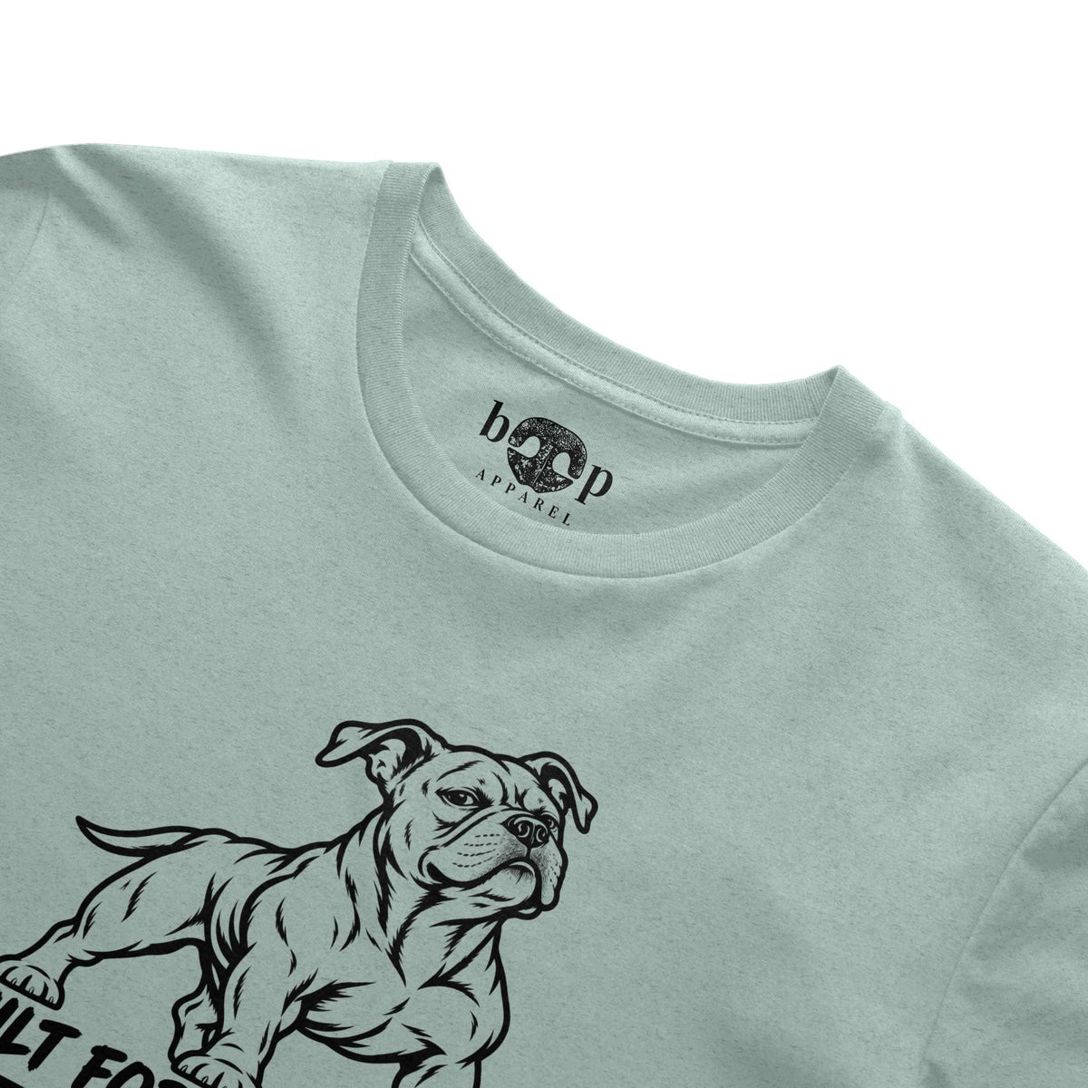 Built for Strength, Not Cardio Performance T in Dusty Blue Triblend, alternate view 2
