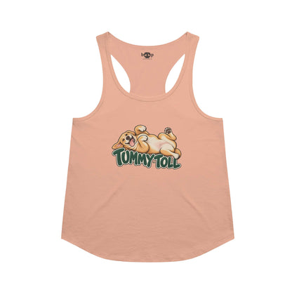 Tummy Toll Racerback Tank in Vintage Light Orange