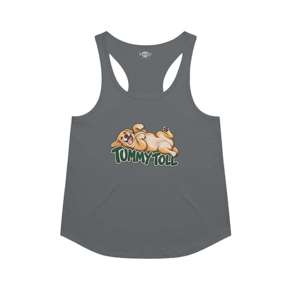 Tummy Toll Racerback Tank in Indigo