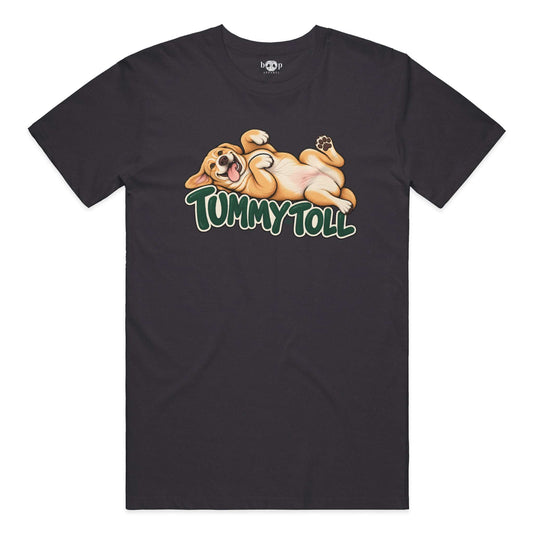 Tummy Toll Everyday T in Dark Grey Heather