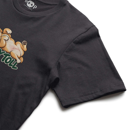 Tummy Toll Everyday T in Dark Grey Heather, alternate view 1