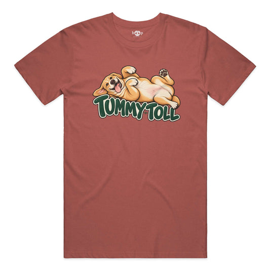 Tummy Toll Performance T in Clay Triblend