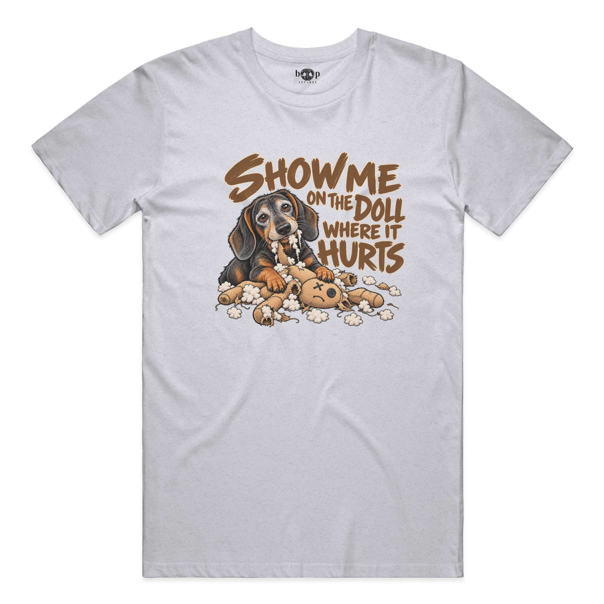 Everything Hurts Performance T in White Fleck Triblend