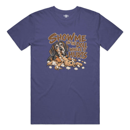 Everything Hurts Performance T in Navy Triblend