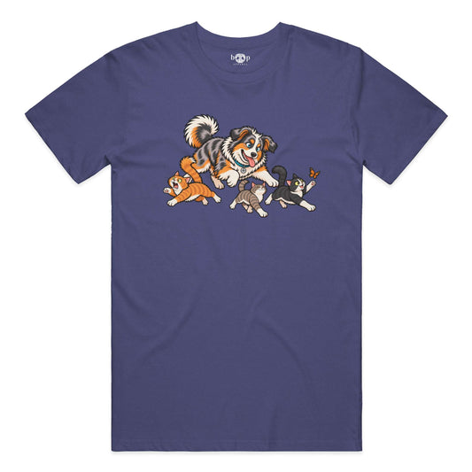 Herding Cats Performance T in Navy Triblend