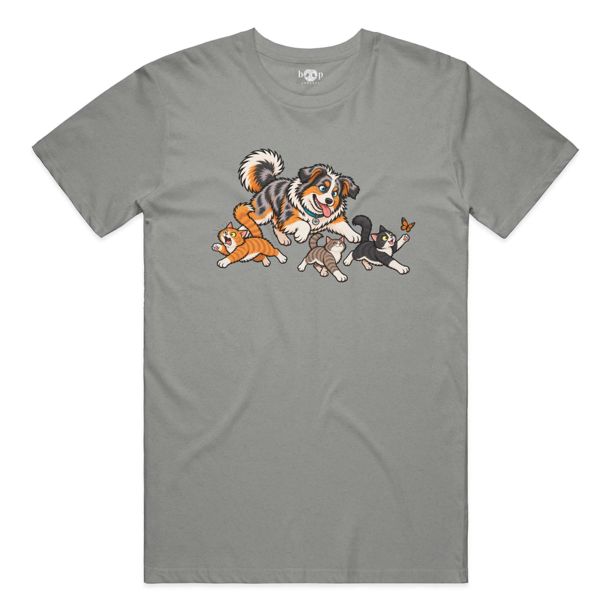 Herding Cats Everyday T in Deep Heather