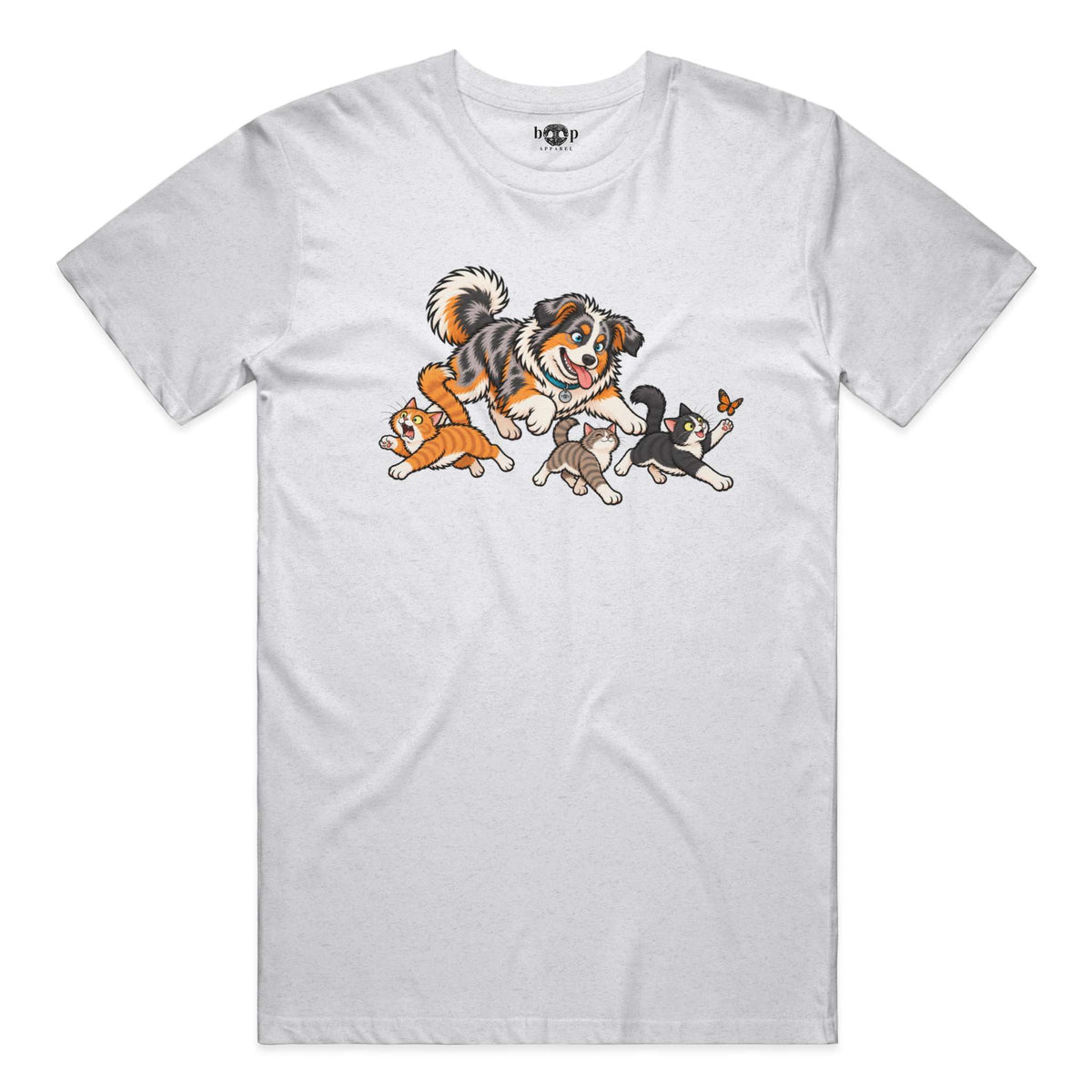 Herding Cats Everyday T in Solid White Blend