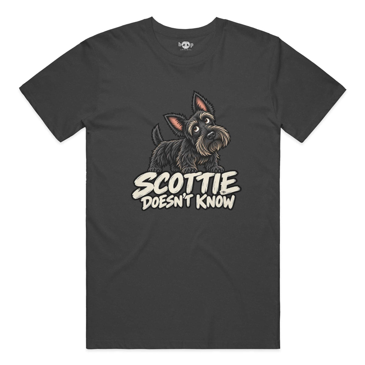Scottie Doesn't Know Performance T in Solid Dark Grey Triblend
