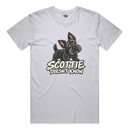 Scottie Doesn't Know Performance T in White Fleck Triblend