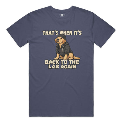 Back to the Lab Again Everyday T in Heather Navy