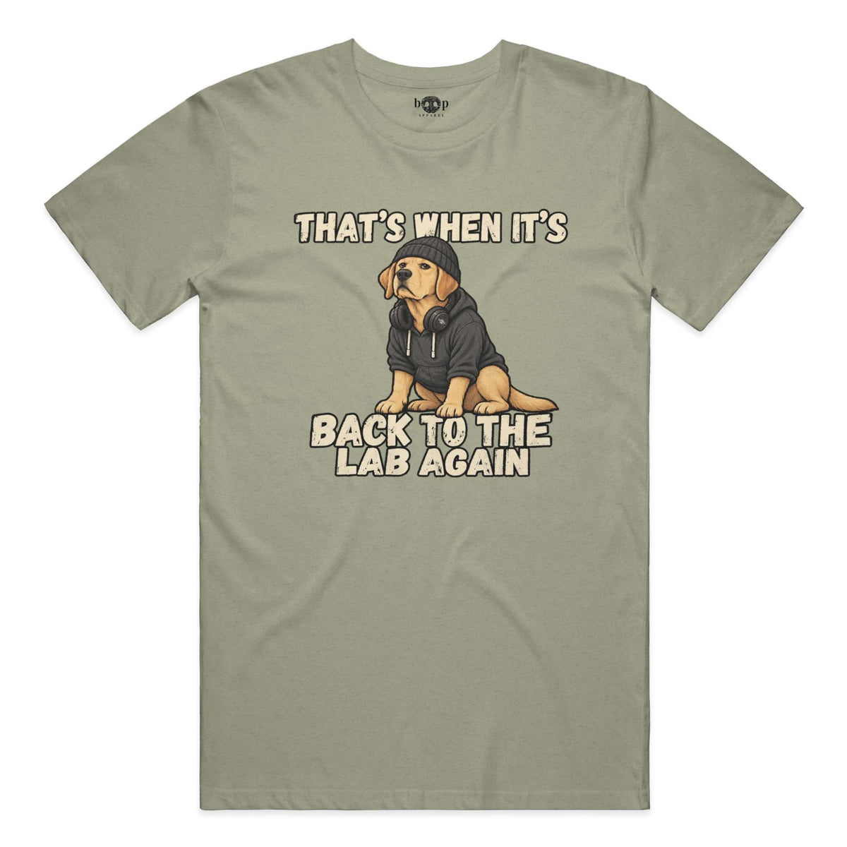 Back to the Lab Again Everyday T in Heather Olive