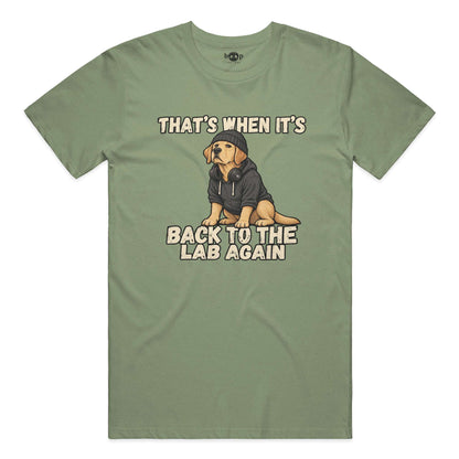 Back to the Lab Again Performance T in Military Green Triblend