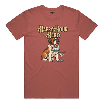 Happy Hour Hero Performance T in Clay Triblend