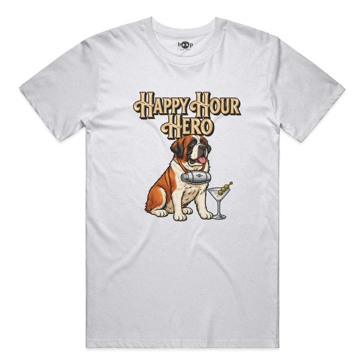Happy Hour Hero Everyday T in Solid White Blend