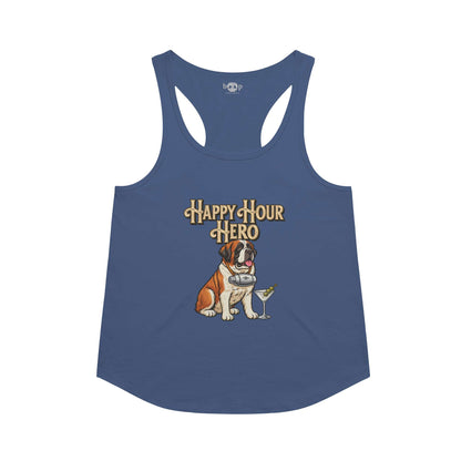 Happy Hour Hero Racerback Tank in Vintage Royal