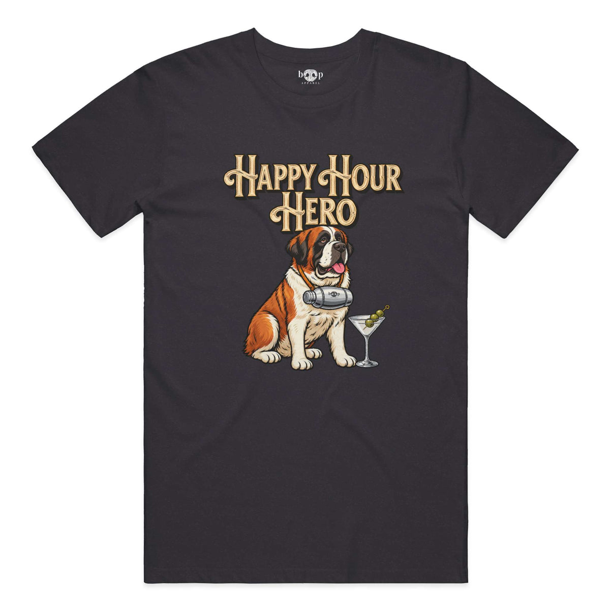 Happy Hour Hero Everyday T in Dark Grey Heather