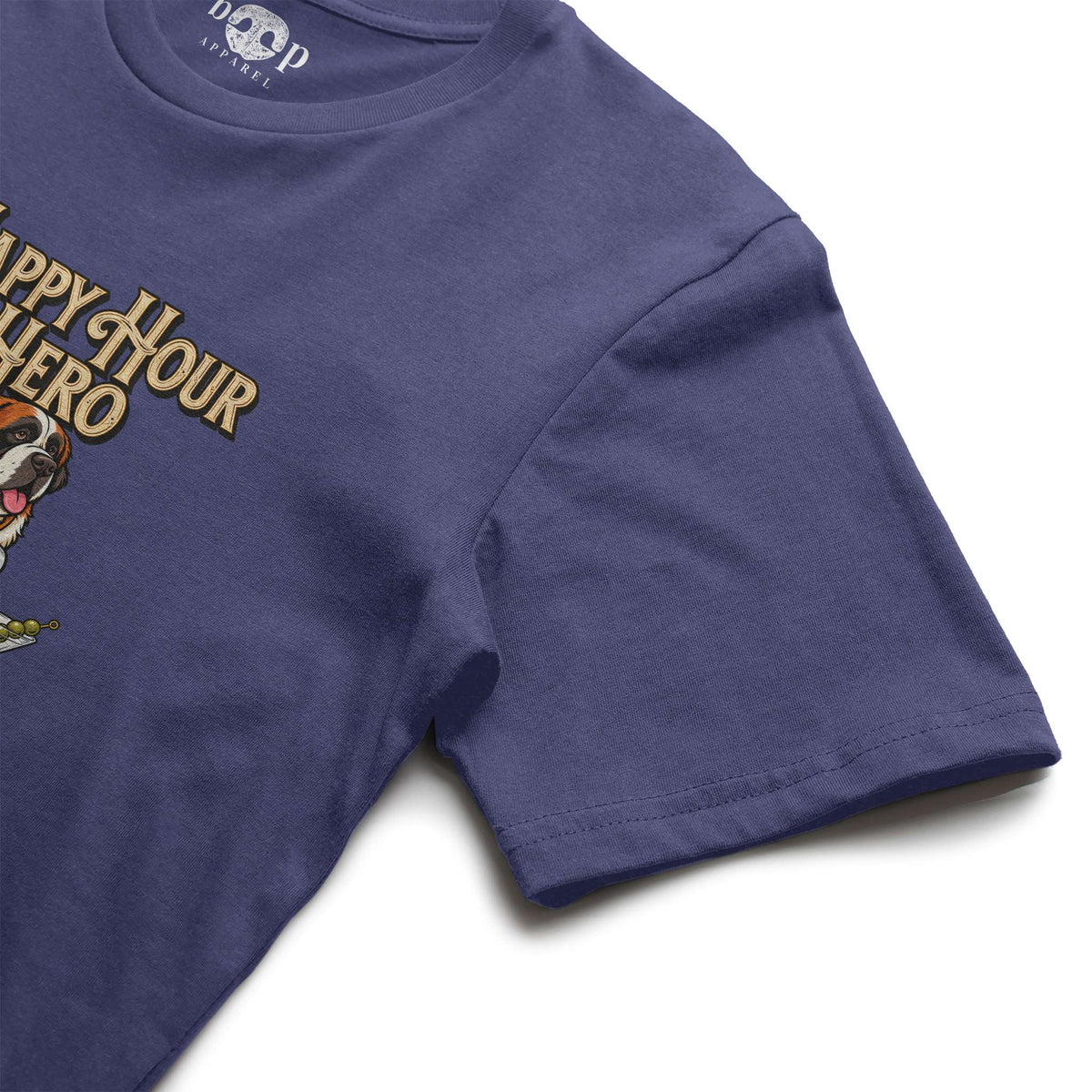 Happy Hour Hero Performance T in Navy Triblend, alternate view 3