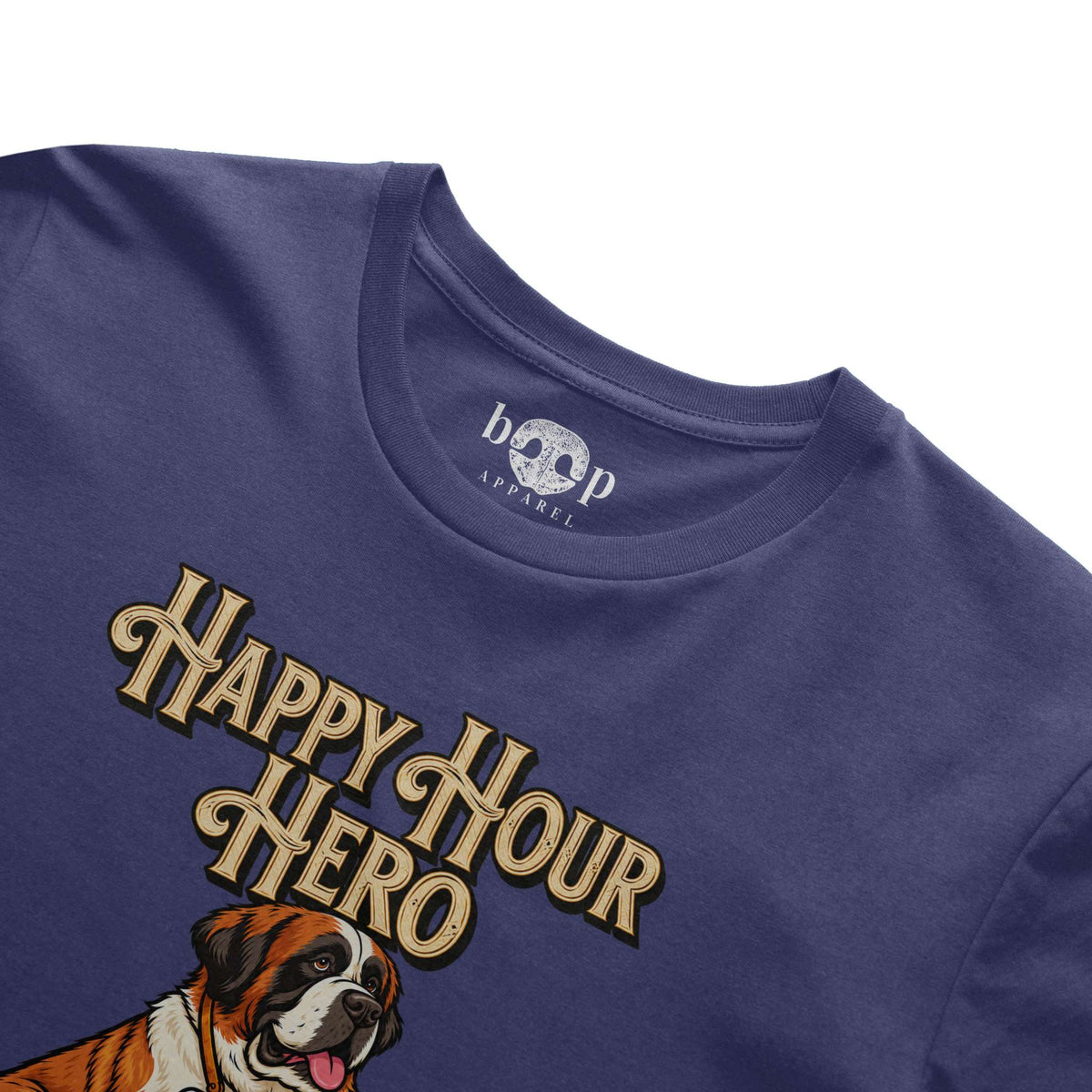 Happy Hour Hero Performance T in Navy Triblend, alternate view 2