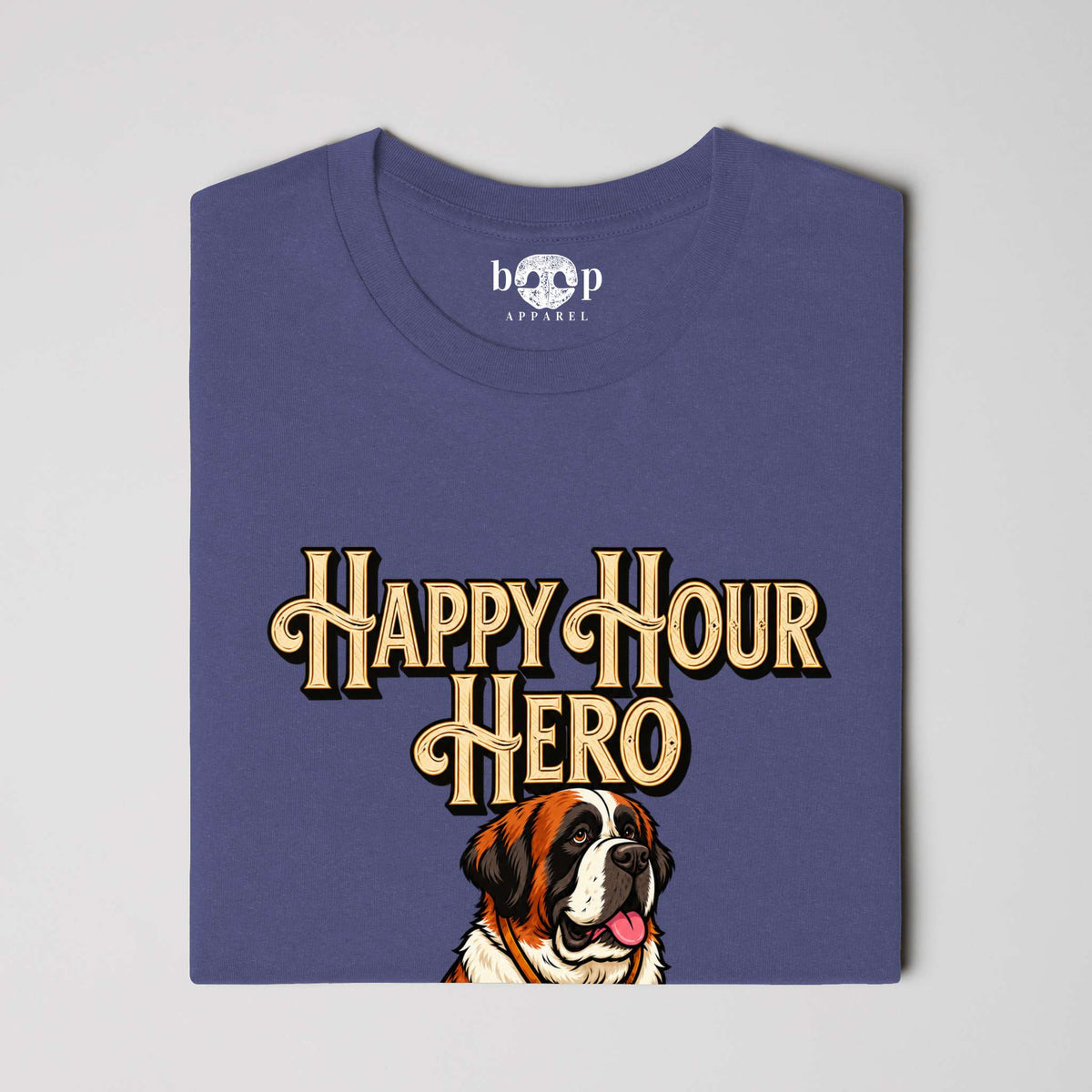 Happy Hour Hero Performance T in Navy Triblend, alternate view 1