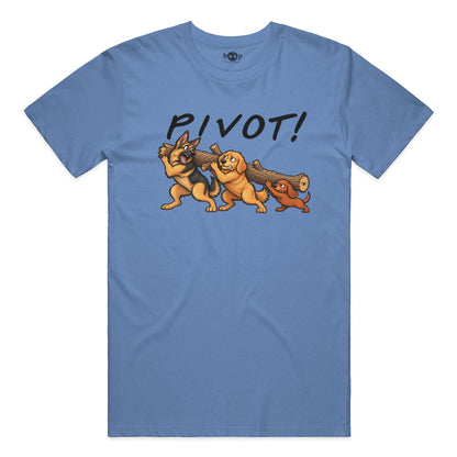 Pivot Everyday T in Heather Columbia Blue