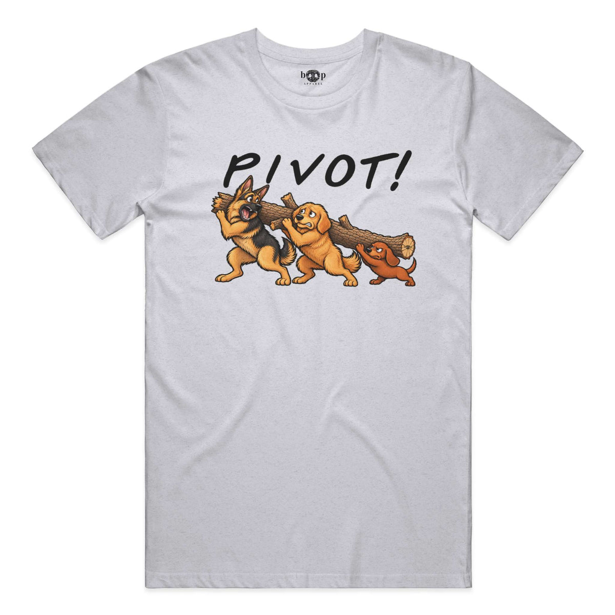 Pivot Performance T in White Fleck Triblend