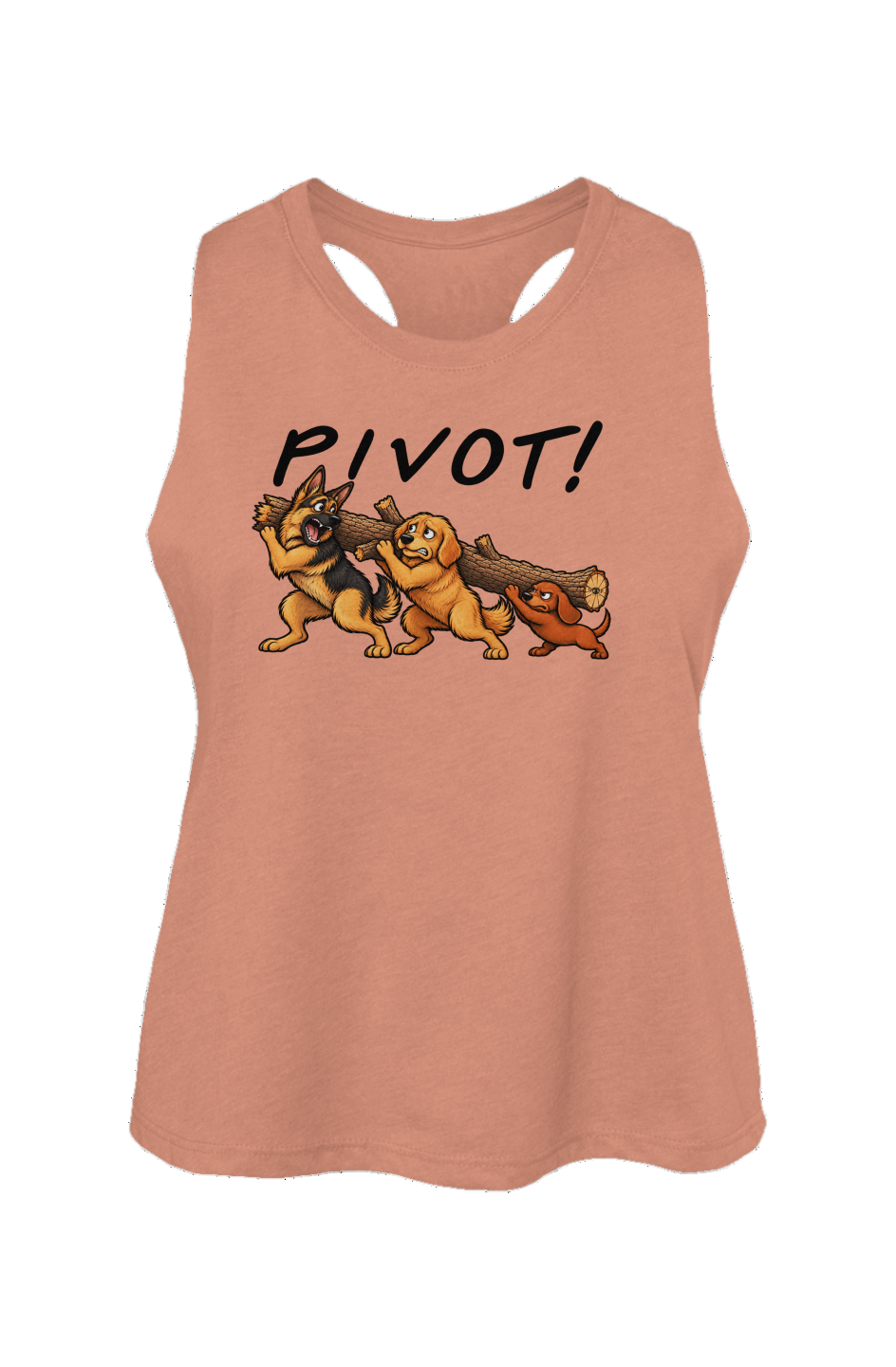 Pivot Crop Tank in Heather Sunset