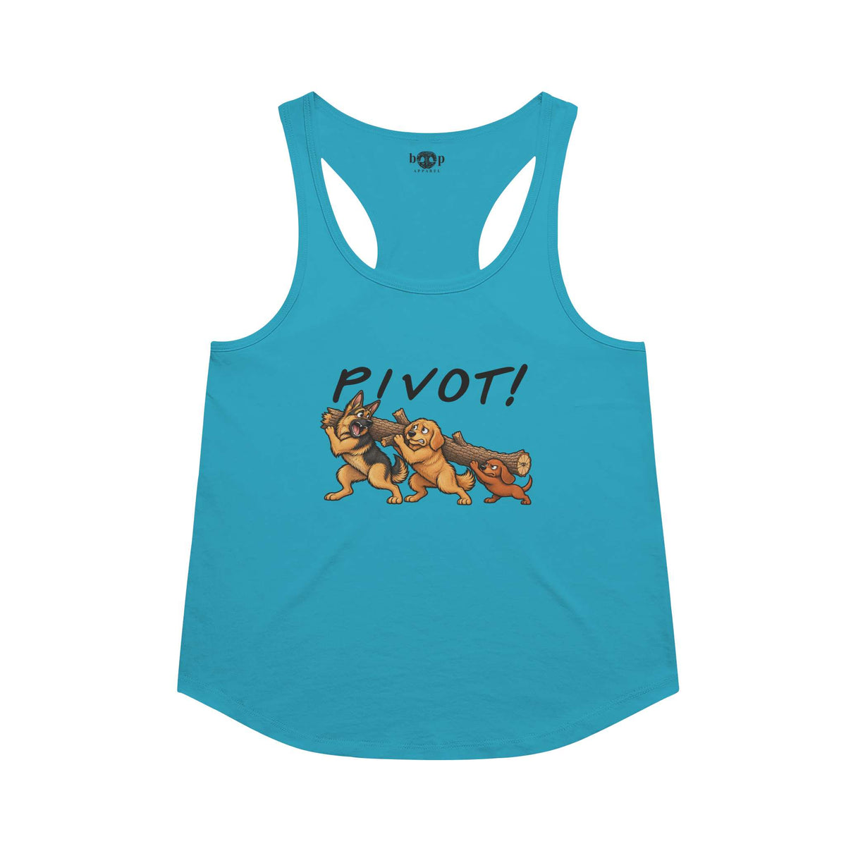 Pivot Racerback Tank in Vintage Turquoise