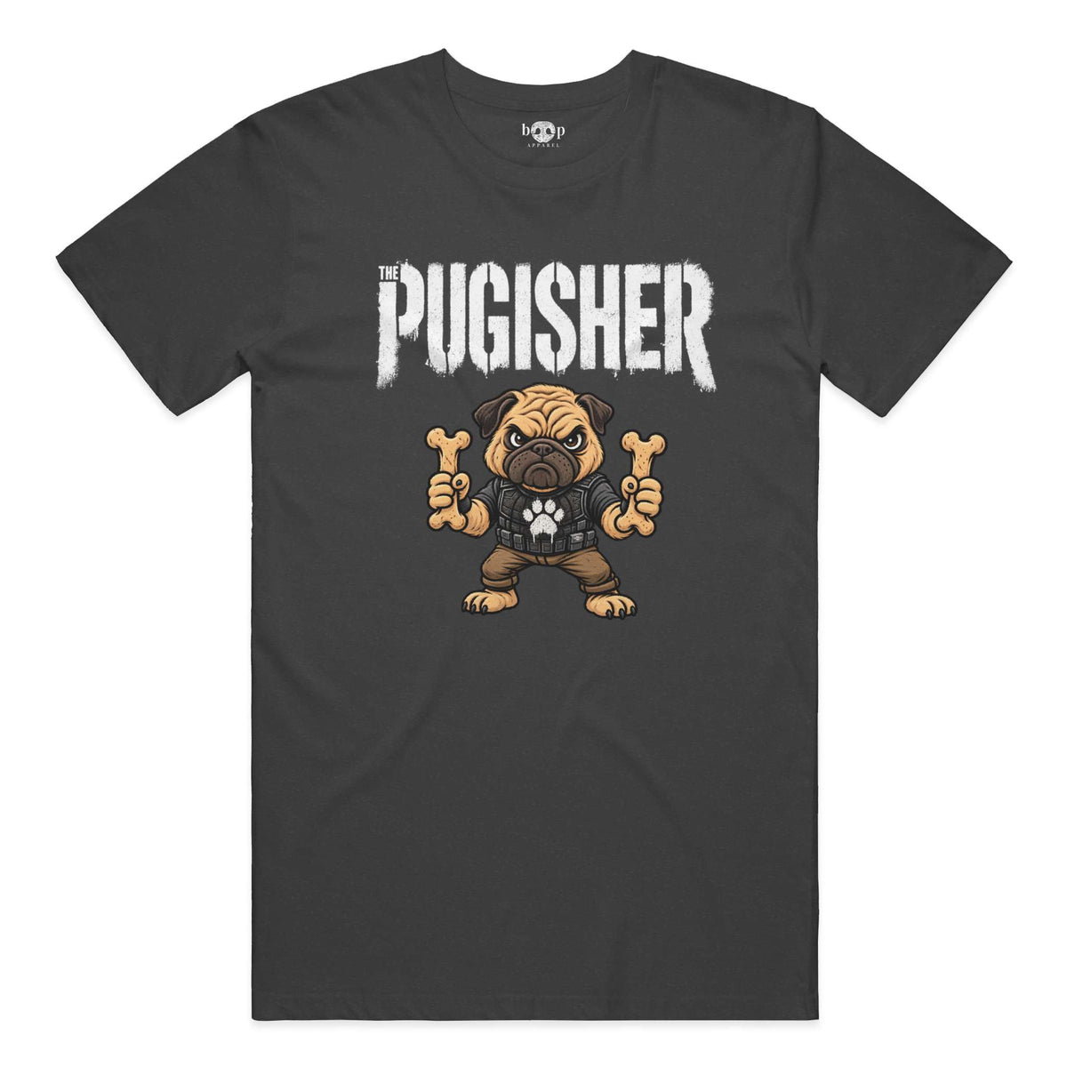 Pugisher Performance T in Solid Dark Grey Triblend