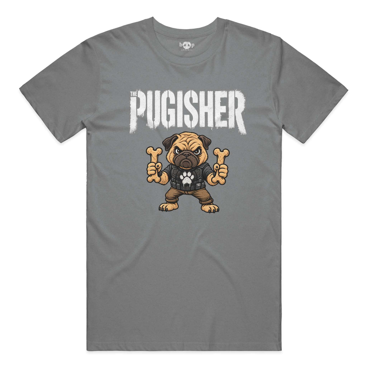 Pugisher Performance T in Grey Triblend