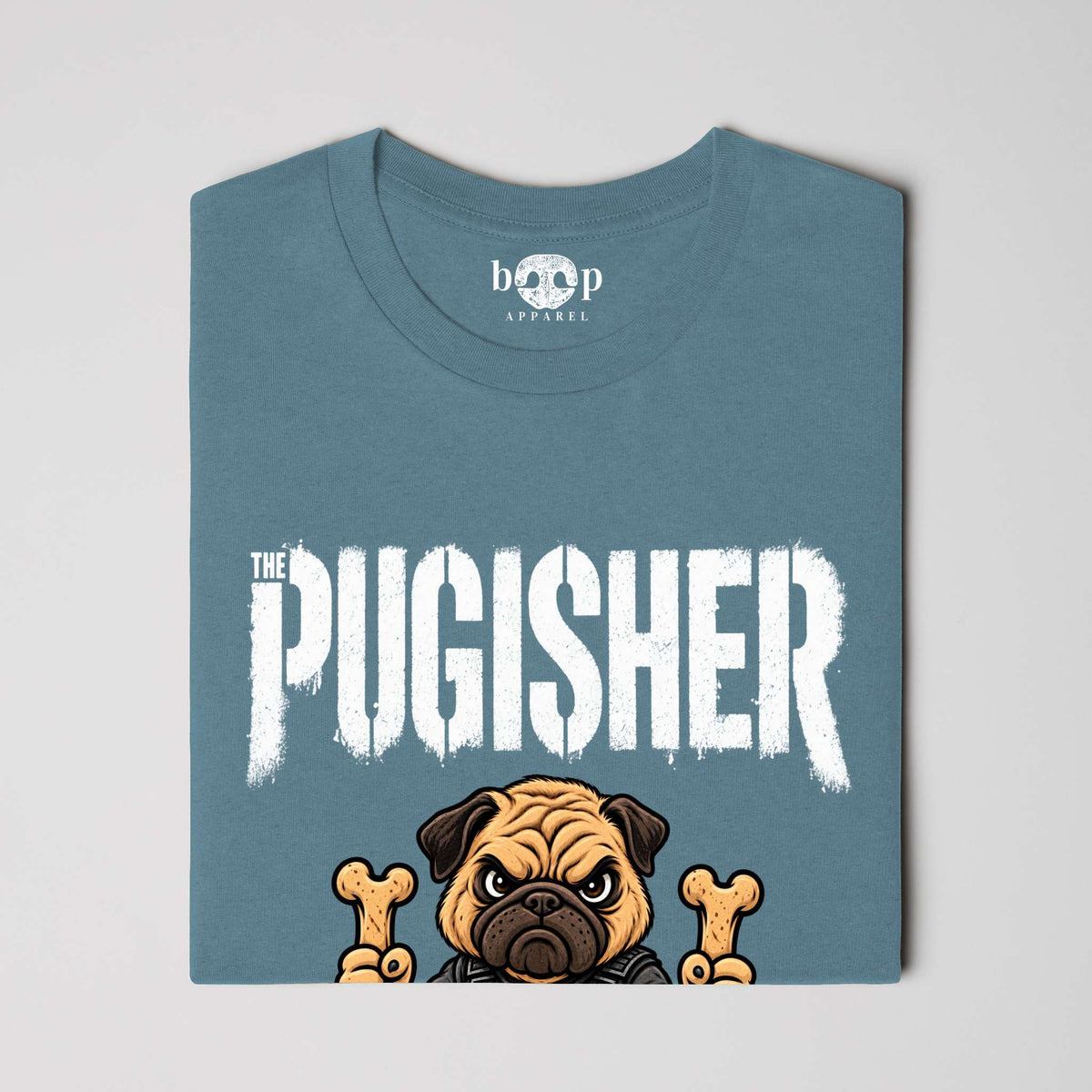 Pugisher Performance T in Solid Slate Triblend, alternate view 1