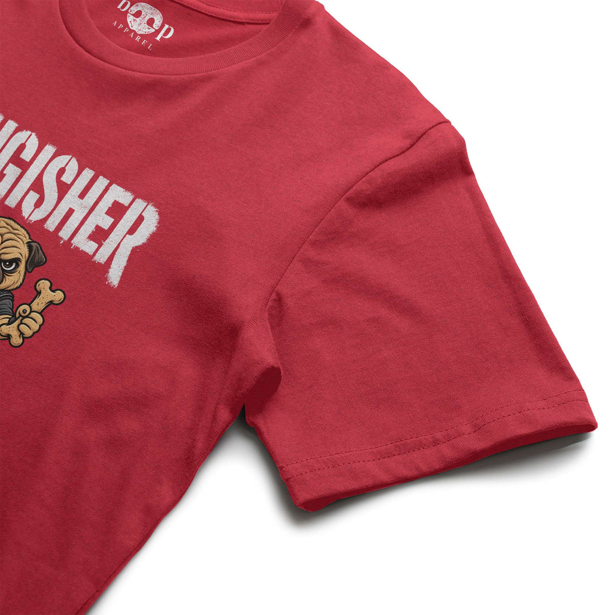 Pugisher Everyday T in Heather Red, alternate view 1