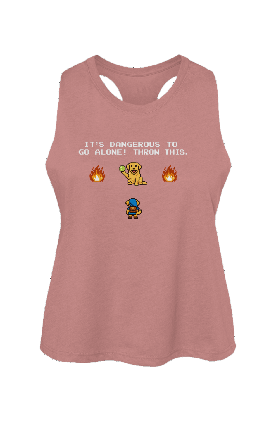 The Legend of Fetch Crop Tank in Heather Mauve