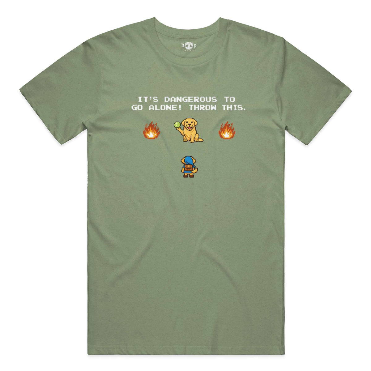 The Legend of Fetch Performance T in Military Green Triblend