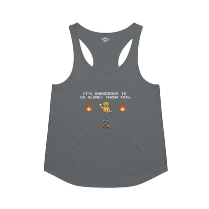 The Legend of Fetch Racerback Tank in Indigo