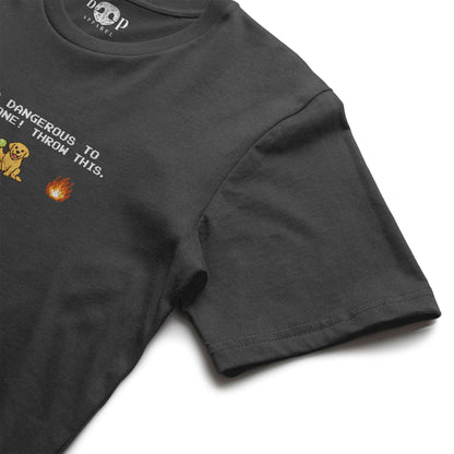 The Legend of Fetch Performance T in Solid Dark Grey Triblend, alternate view 3