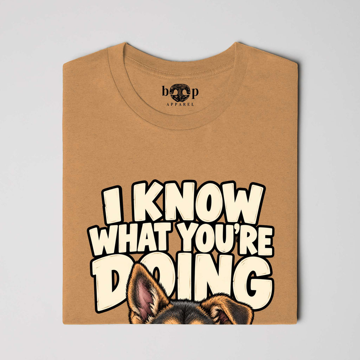 I Know What You're Doing Everyday T in Heather Autumn, alternate view 3